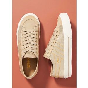 Gola Quota II gold sneakers, size 8. EEEEUC